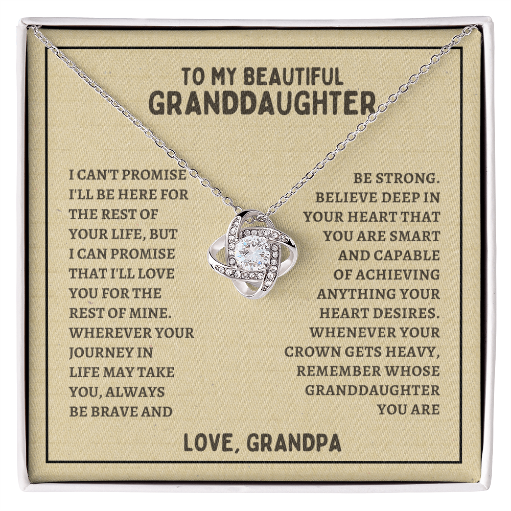 To My Beautiful Granddaughter