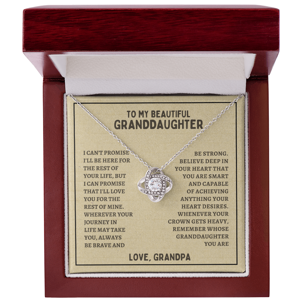 To My Beautiful Granddaughter