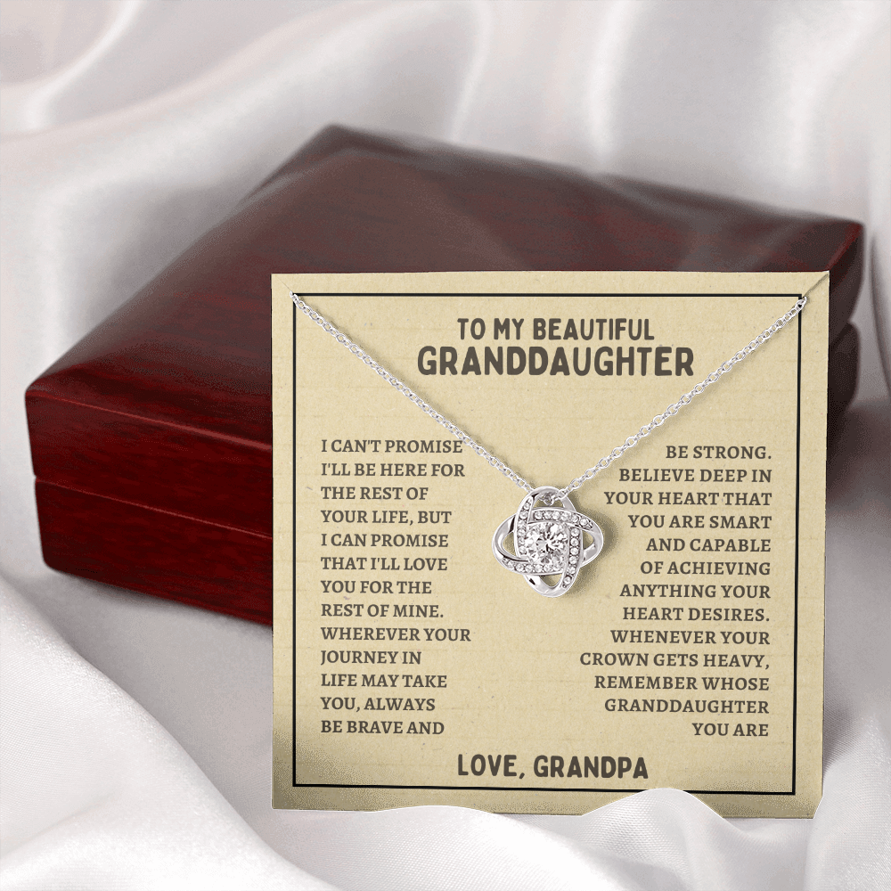 To My Beautiful Granddaughter