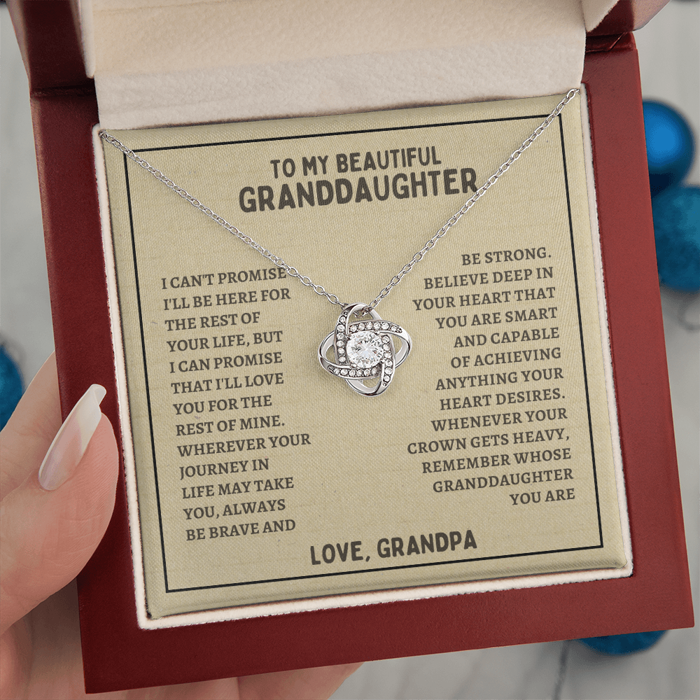 To My Beautiful Granddaughter