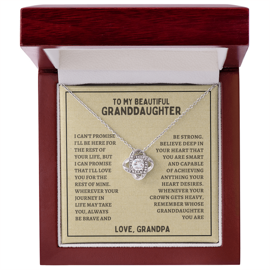 To My Beautiful Granddaughter